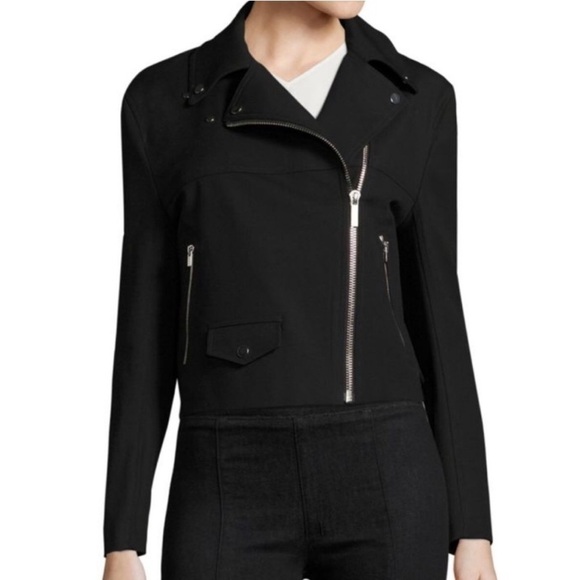 Helmut Lang Moto Biker Cotton Jacket, Size Large - Picture 4 of 13